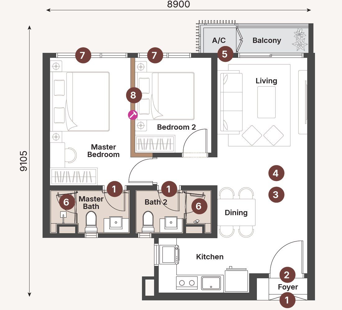 Type B Floor Plan