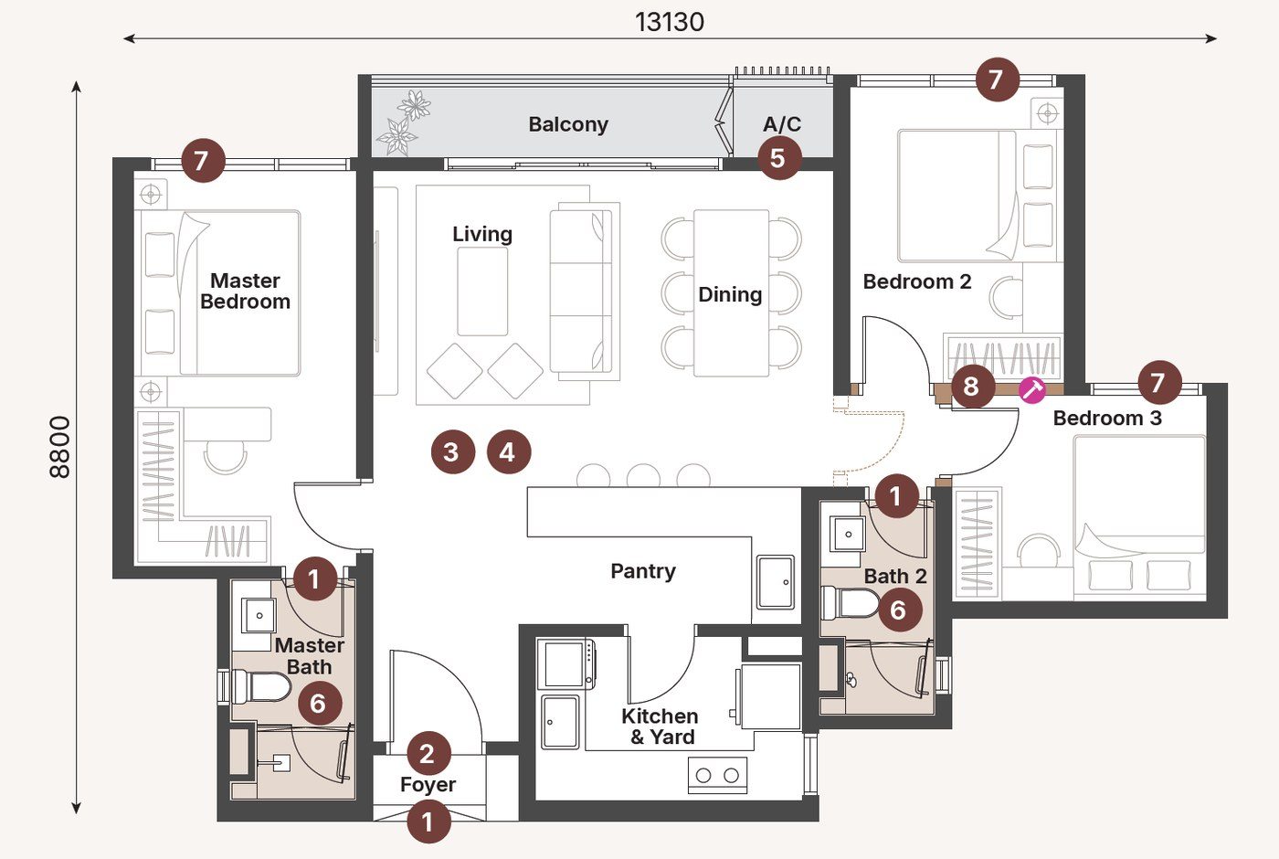 Type D Floor Plan